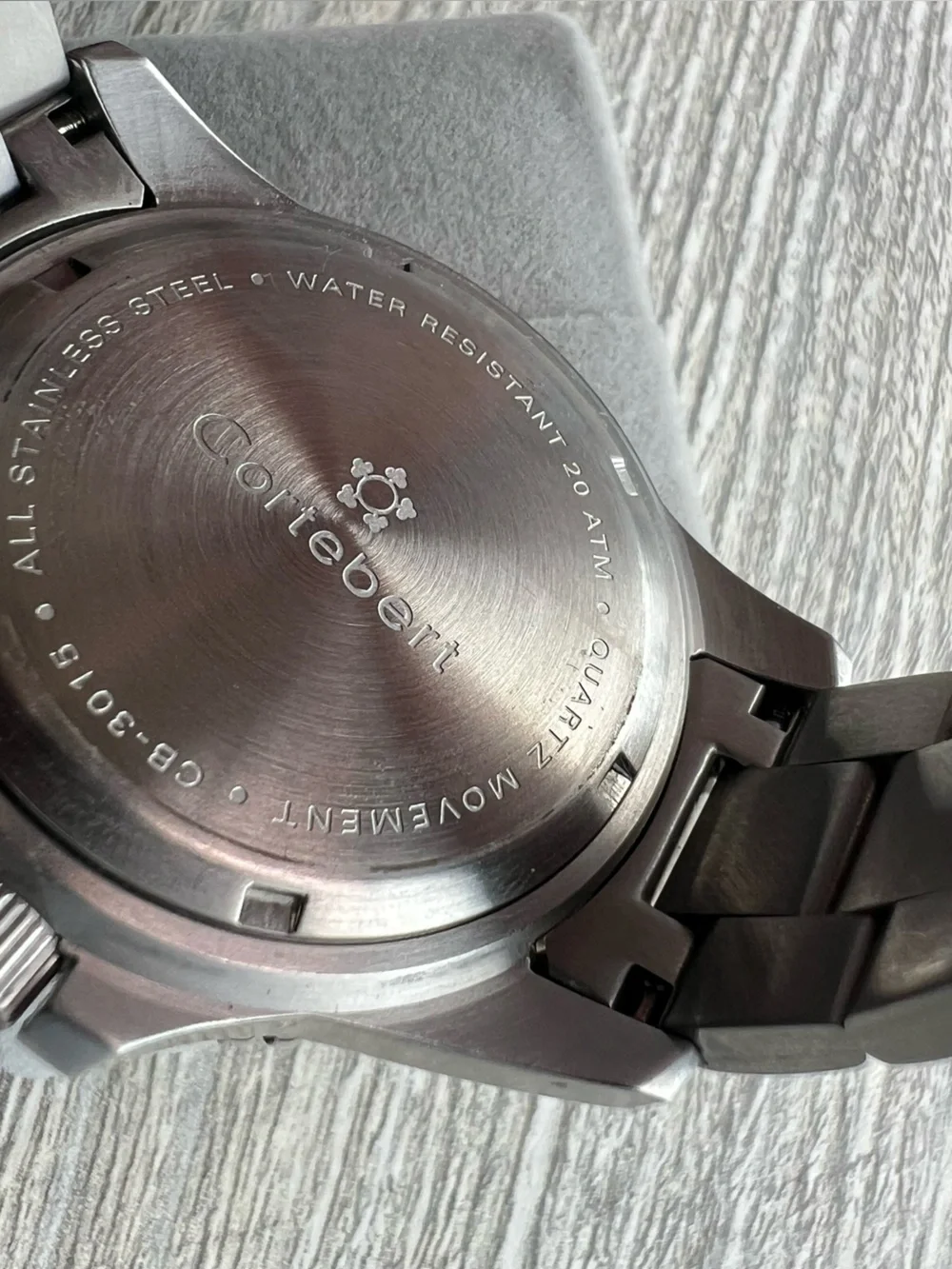 Cortebert Stainless Steel Dive Watch with Green Bezel